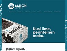 Tablet Screenshot of aallonleipomo.com